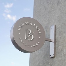 Custom Blade Sign – Double Sided Outdoor Wall Logo Display for Business picture