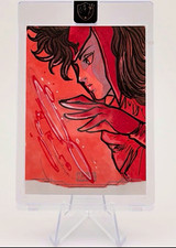 Topps Chrome Marvel Studios Scarlet Witch SKETCH CARD 1/1 By Chris Botterill picture
