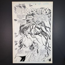 Scarlet Witch Original Comic Art Title Splash Force Works #13 Dave Ross 1995 picture