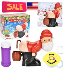 Funny Santa Bubble Butt Machine Toy Bubble Blower + bubble blowing santa picture