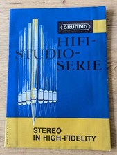 Vintage Grundig Catalog Stereo In High Fidelity 1950s 60s picture