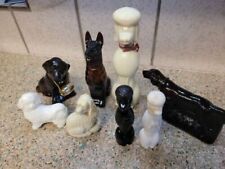Vintage Lot Of 8 Dog Avon After Shave Perfume Cologne Empty Bottles picture