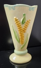 VTG  Shawnee Art Pottery Large Wheat Vase 8.75