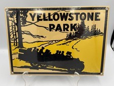 Ande Rooney Yellowstone Park Porcelain Reproduction Advertising Sign picture