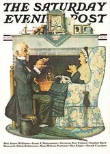 Saturday Evening Post October 22, 1927 Norman Rockwell Cover Art Print Tea Two picture