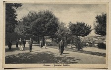 Postcard Cosenza animated public gardens Calabria landscape T17 picture