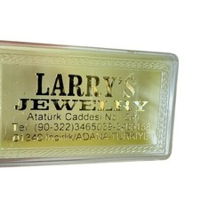 Vintage Larry's Jewelry Turkey Clear Small Jewelry Case picture
