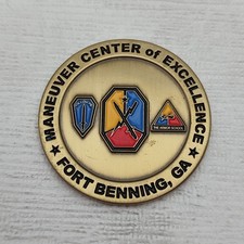 Fort Benning Maneuver Center of Excellence Challenge Coin picture