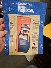 Midway SPACE ENCOUNTERS Mini Myte Arcade Video Game flyer- original picture