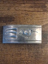  ​Vintage Hopi Sterling Silver Belt Buckle Native American 29g Sterling  picture