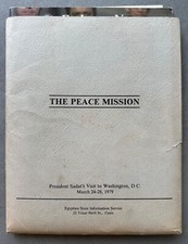 Egypt–Israel peace treaty Souvenir Folder With documents Sadat President Carter picture