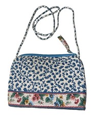 Nice Vintage Sarah Bradley Purse blue with Flowers  picture