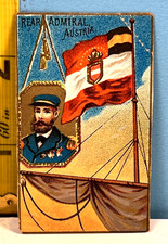 1886 Allen & Ginter N17 Rear Admiral Austria Naval Flags picture