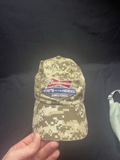 Budweiser Here’s to the Heroes Digital Camo Adjustable Strapback Hat Cap picture