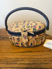 Vintage Cottagecore sewing kit basket new still true vintage picture