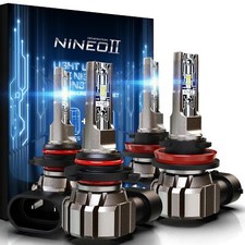NINEO H11 9005 Combo Bulbs, H11+9005 Driving Light Bulbs, 300% Brighter, Plug... picture