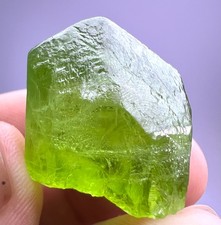 79 CT. Gemmy Full Terminated Top Green Peridot Crystal - KPK, Pakistan picture