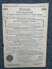 Rare Vintage Original 1926 Hall Mack Co. Christmas Catalog for Sunday Schools picture