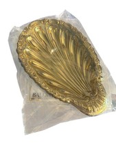 Vintage Baldwin Brass Scalloped Bon Bon Dish Gold Plated No. 7702.030 New Box picture