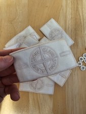 Stone Island White Ghost Badge Patch, QUICK DISPATCH picture