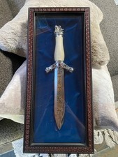 Rare Franklin Mint 1988 The Viking Dragon Knife Dagger By Sid Burt w/COA and key picture