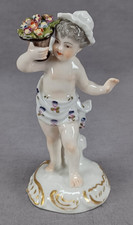 Antique French Paris Ludwigsburg Style Cupid in Disguise Flower Seller Figurine picture