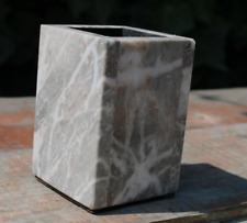 Vintage Grey Marble Rectangular Pen/Pencil Holder-Mexico picture