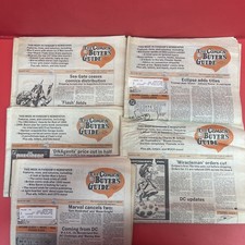 The Comics Buyer’s Guide #604-608 Consecutive Lot of 5 1985 Newspapers.  *27 picture