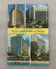 Postcard - The Four Outrigger Hotels At Waikiki Hawaii Posted 1979 picture