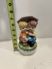 Vintage/collectible Musical Figurine Boy And Girl picture