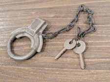 VINTAGE STERLING LOCK COMPANY PADLOCK - GAS PUMP LOCK WITH KEY 2 Keys picture