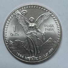 1994 Mexico Libertad 1 Onza Plata Pura 1 oz .999 Fine Siver picture