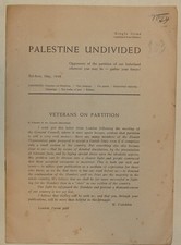 Palestine Undivided 1938 Zionist Peel Partition Plan Booklet Israel RARE picture