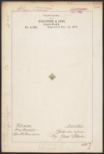 Photo:Gillinder & Sons Glass Ware Trademark 1876 Patent Drawing picture