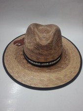 PIRANA JOE (COZUMEL ISLAND MEXICO) MEN's LARGE Authentic PALM HAT NEW WITH TAGS picture