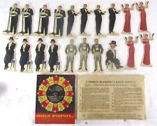 CHARLIE McCARTHY'S RADIO PARTY CELEBRITY GAME W/SPINNER, ENVELOPE & DIE CUTS picture