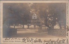 Football Bridge UC Berkeley CA Statue RPPC Pacific Novelty Co 1906 Postcard picture