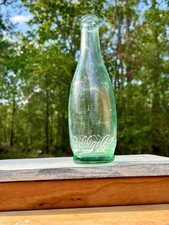 Antique Billy Baxter 10 oz Soda Bottle Aqua Green Embossed Script Pierce Glass picture