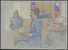 Photo:Courtroom drawings of State of Texas v. Darlie Lynn Routier trial picture
