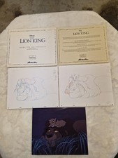 1995 Disney The Lion King Animation Art Portfolio Compl Set Collectors Society. picture