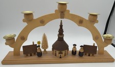 VTG Straco German Wooden Candle Arch Schwibbogen Erzgebirge  picture