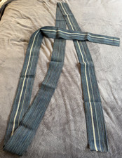 Vintage Japanese Saki-ori Hanhaba OBI Handwoven Rag Weave Kimono Sash Belt 14ft picture