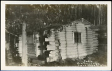 Vintage RPPC Postcard Gunflint Lodge Cabin in Woods Grand Marais MN Photo c1940s picture