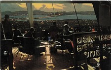 Postcard CA: Claremont Hotel Terrace Lounge Night, Berkeley Posted 1964 picture