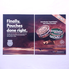 2002 Copenhagen Skoal Pouches Vintage Print Ad Tobacco Retro Art Ready to Frame picture