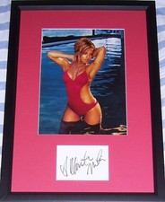 Christina Milian cut signed autograph Maxim sexy 8x10 swimsuit photo framed JSA picture