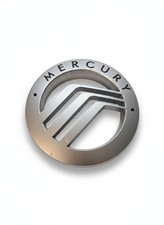 OEM Mercury Grille Trunk Emblem Badge Silver Chrome Plastic Restoration Used picture