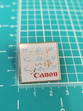Vtg Canon Now You Can Gold Tone Lapel Pin picture