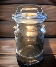 L.E. Smith Pale Blue Milk Can Canister Cookie Jar 9 IN. In Great Condition.  picture