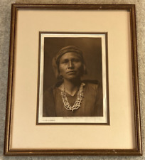 A Zuni Governor by Edward S. Curtis 1903 Photogravure Framed picture